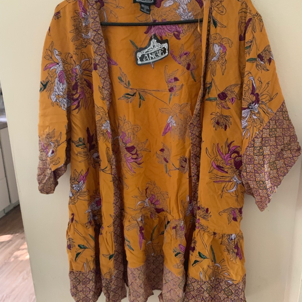Peplum kimono